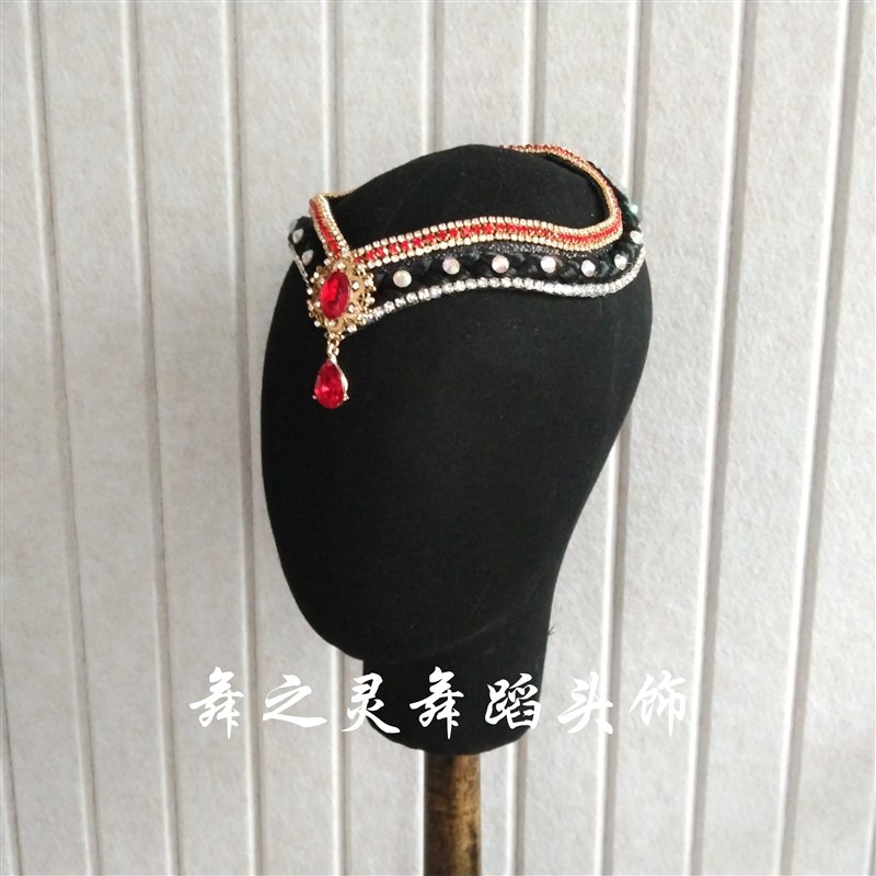 蒙古族头饰莫蒙古族组合头饰蒙古独舞艺考草原风头饰