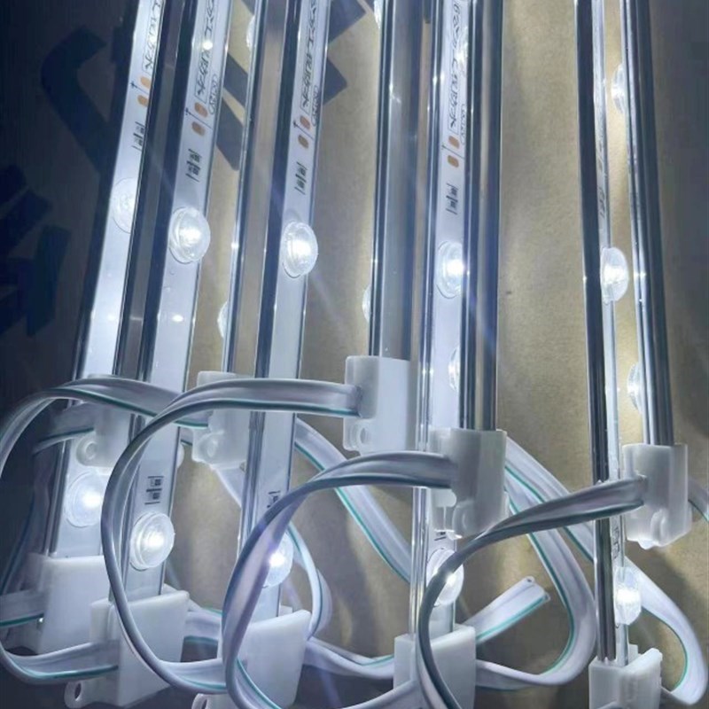 LED灯条12v广告卡布灯箱u软z膜天花高亮户外防水专用光源3030漫反