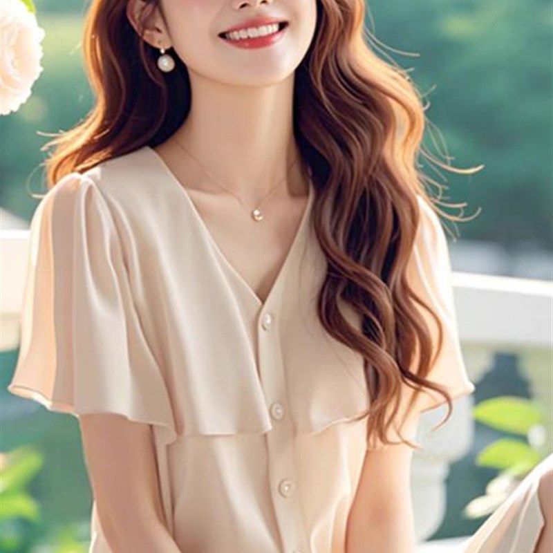 采购产品外出护理服,夏装,时尚年轻妈妈折边短袖雪纺衬衫,产后护,孕妇装/孕产妇用品/营养,哺乳衣/月子服,淘宝优惠券,粉丝福利购,淘宝优惠卷