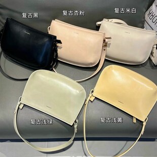 可彼娜2196新款女包韩版时尚单肩斜挎腋下包设计款拉链多层次包包