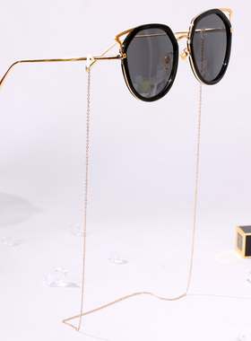 眼镜链子女防掉挂链网红带眼镜链链条配饰潮款太阳墨镜链项链挂脖