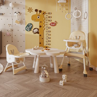 宝宝餐桌椅家用可折叠2025新款婴儿餐椅多功能便携式餐椅喂饭神器