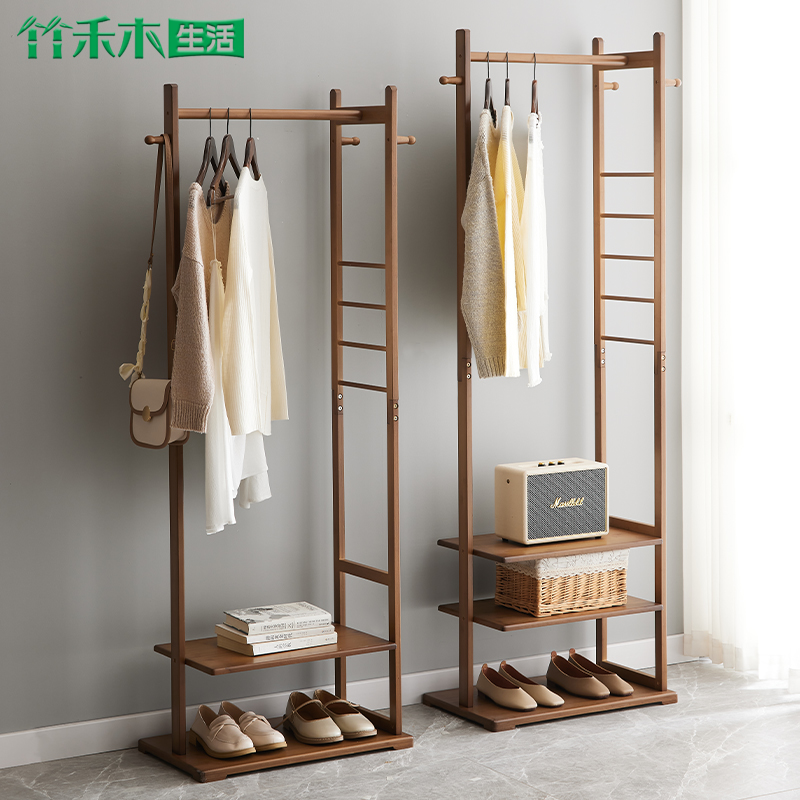 挂衣架卧室落地衣帽架衣柜挂衣服置物架子家用玄U关简易衣服架子