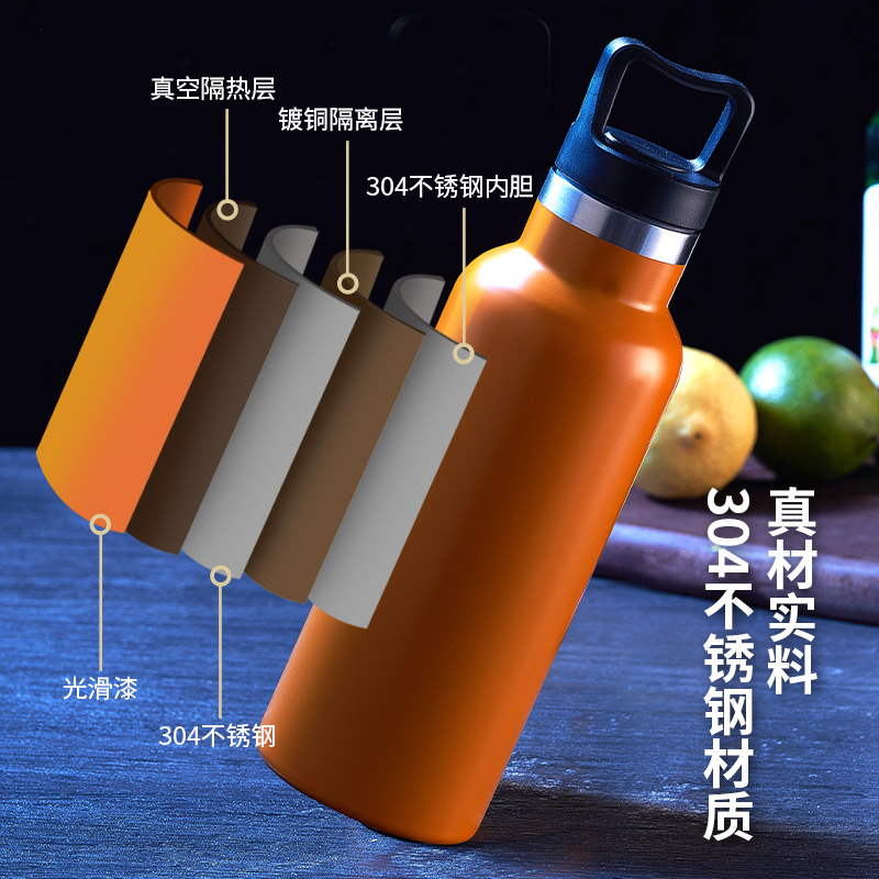不锈钢保温水杯男女士儿童2024新款大容量保冷保冰杯车载运动水壶