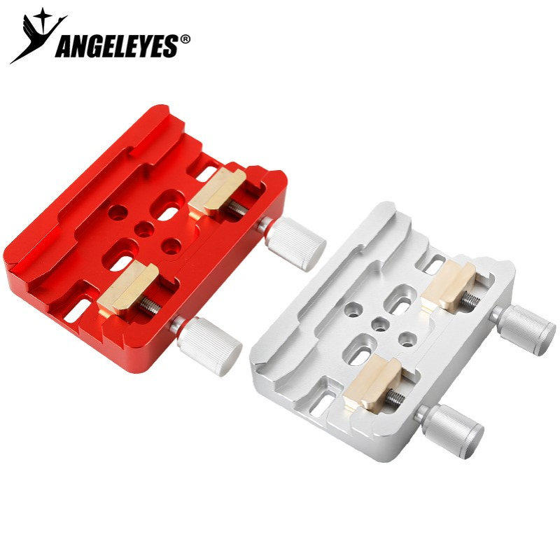 星缘银色宽窄两用鸠尾槽双槽双螺栓固定望远镜配件XY-230724红/银