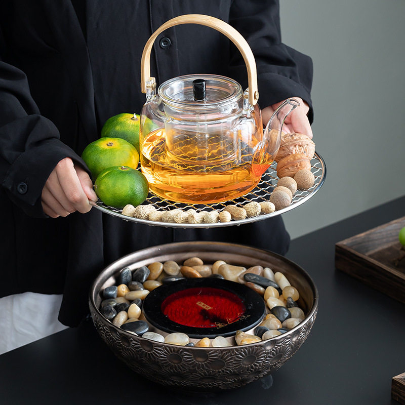 新中式电陶炉家用煮茶器网红围炉煮茶电茶炉烧水壶泡茶专用养生炉