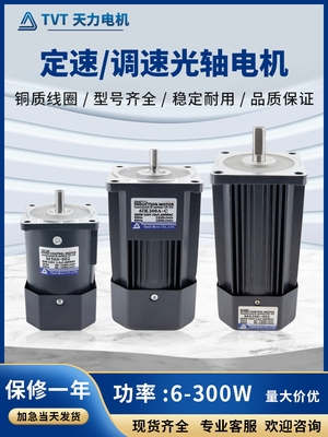 TVT天力光轴调速电机6W15W25W40W60W90W120W200W250W300W400W