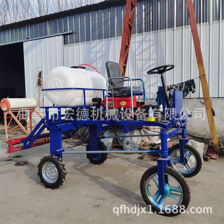 乘坐式四轮高杆打药机 宽幅喷药机 三轮自走式打药机