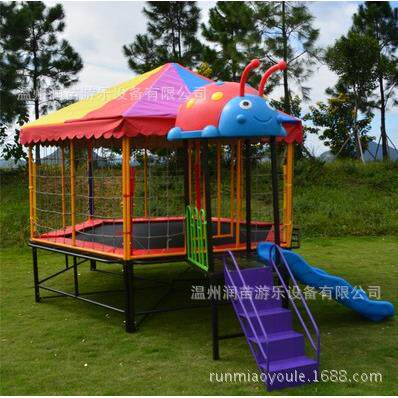 大型室外儿童蹦床多功能滑梯蹦床组合游乐场幼儿园蹦蹦床