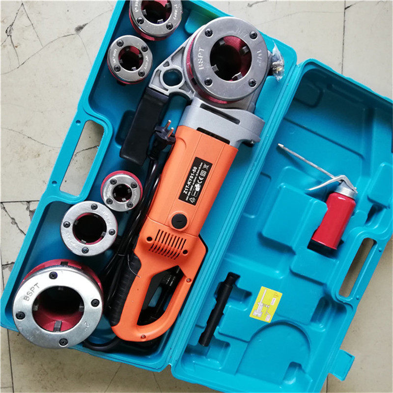 绞丝机 钢管外螺纹套丝机  ZIT-KY01-50手持电动套丝机 SQ-2饺板