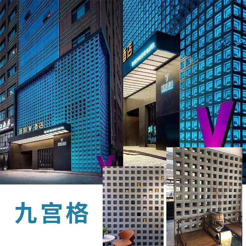 pu空心砖双面隔断款pu构建砖九宫格网红水泥构件轻质门头艺术装饰