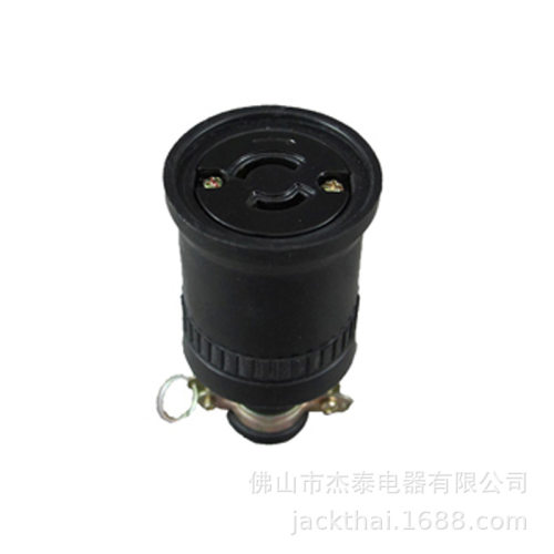 LK5220R两极连接器 引挂式户外防水母座 20A250V防松脱连接器电气