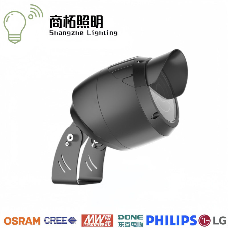 厂家直销24W32W60W户外结构防水led圆形投光灯照树七彩投射灯