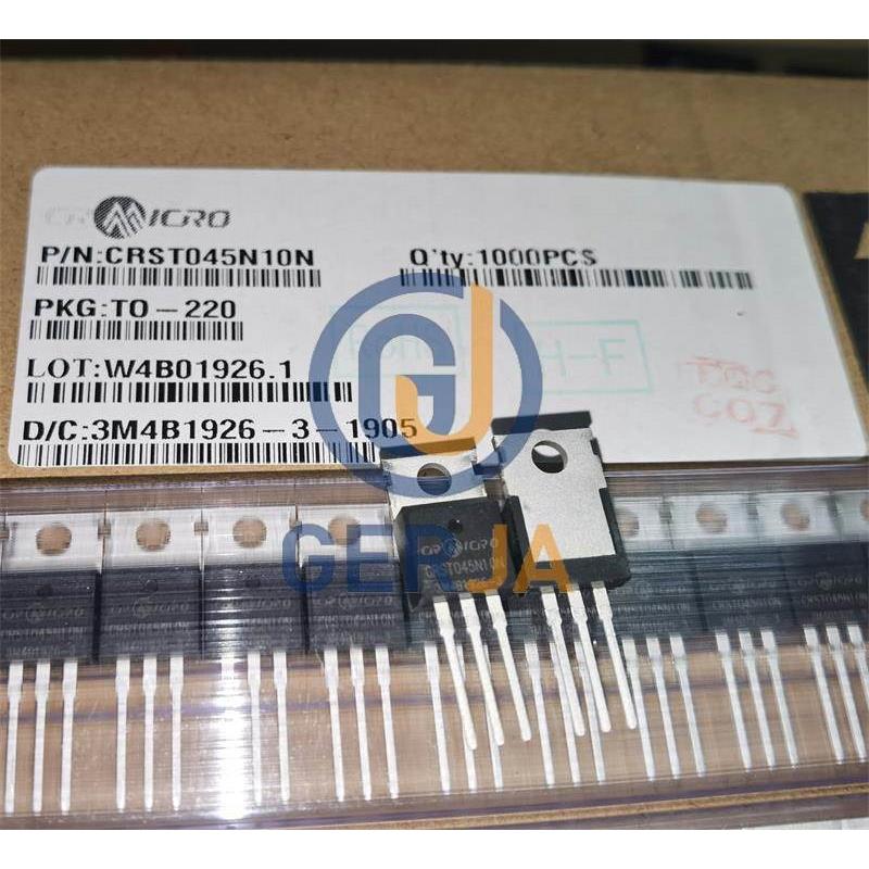 华润微CRST045N10N TO-220场效应MOS管120A 100V 3.6mΩ全新原装