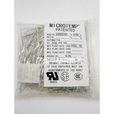 E6A00240C美国爱默生240℃ 10A250V温度保险丝MICROTEMP PATENTED