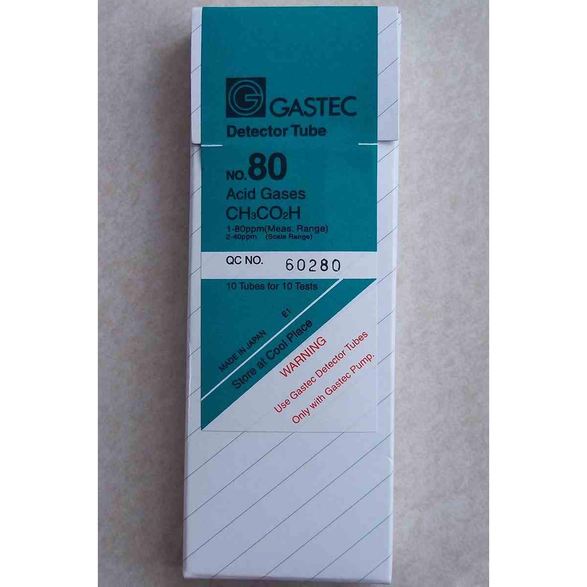 酸性气体快速检测试知管80日本GASTEC比长式ppm检知管Acid Gases