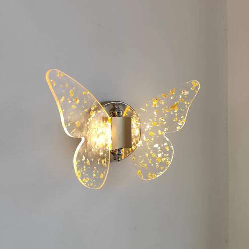 现代简约酒店走廊咖啡厅吧台创意蝴蝶壁灯时尚浪漫卧室床头楼梯灯