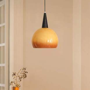 原木中古摇臂吊灯vintage餐厅吧台灯奶油风床头阳台胡桃色日式 灯