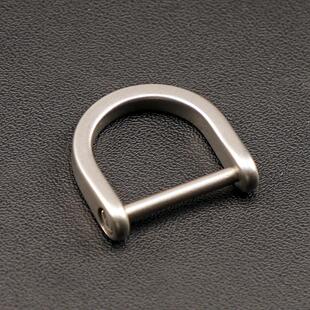 钛合金马蹄口汽车钥匙扣配件男士简约创意高级感金属锁D字扣连接