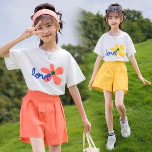 Summer T-shirt Shorts Girls Clothes Girl Baby Kids Clothing