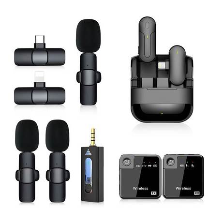 Wireless Microphone One Drag Two Lavalier Mobile Bluetooth