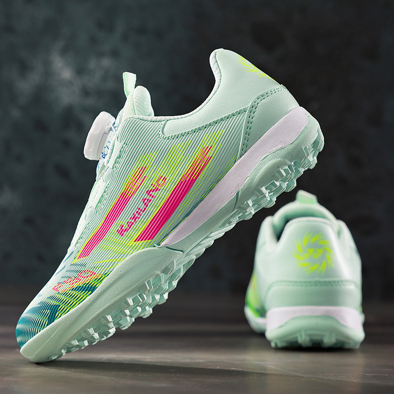 儿童足球鞋2026春季新款旋转纽扣专业男孩子TF碎钉训练比赛运动鞋,运动鞋new,足球鞋,淘宝优惠券,粉丝福利购,淘宝优惠卷