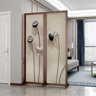 屏风隔断入户轻奢创意实木玄关客厅半墙进门遮挡卧室日式 中式 座屏