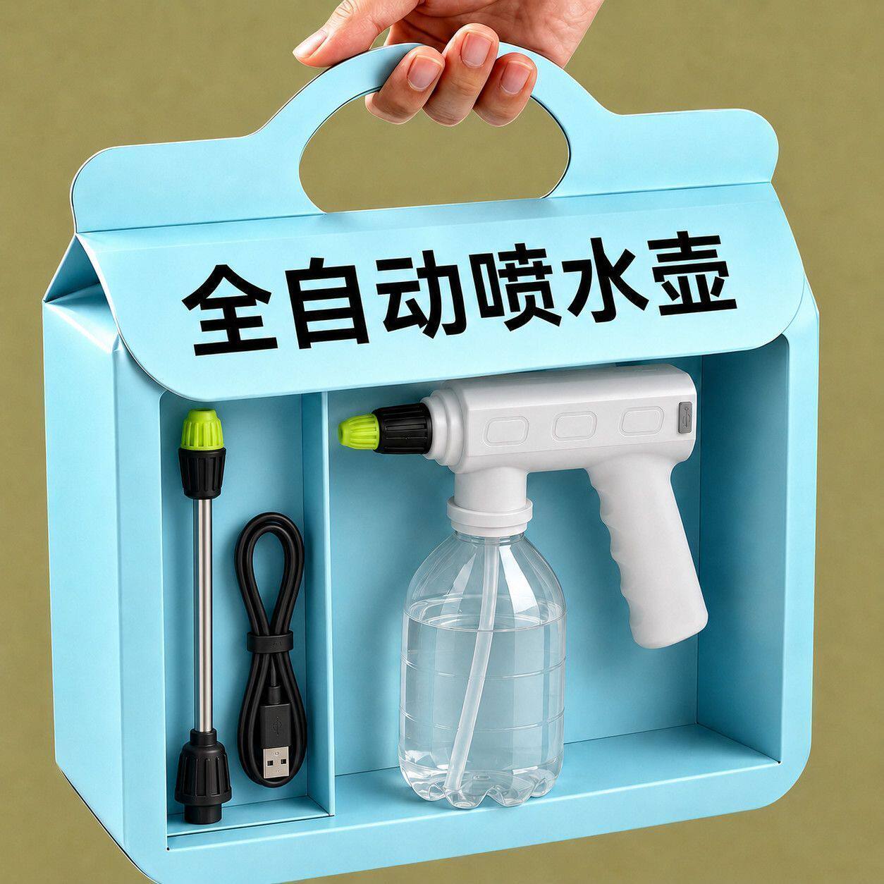 家用电动浇花喷水壶自动洒水小型多功能浇水喷雾器