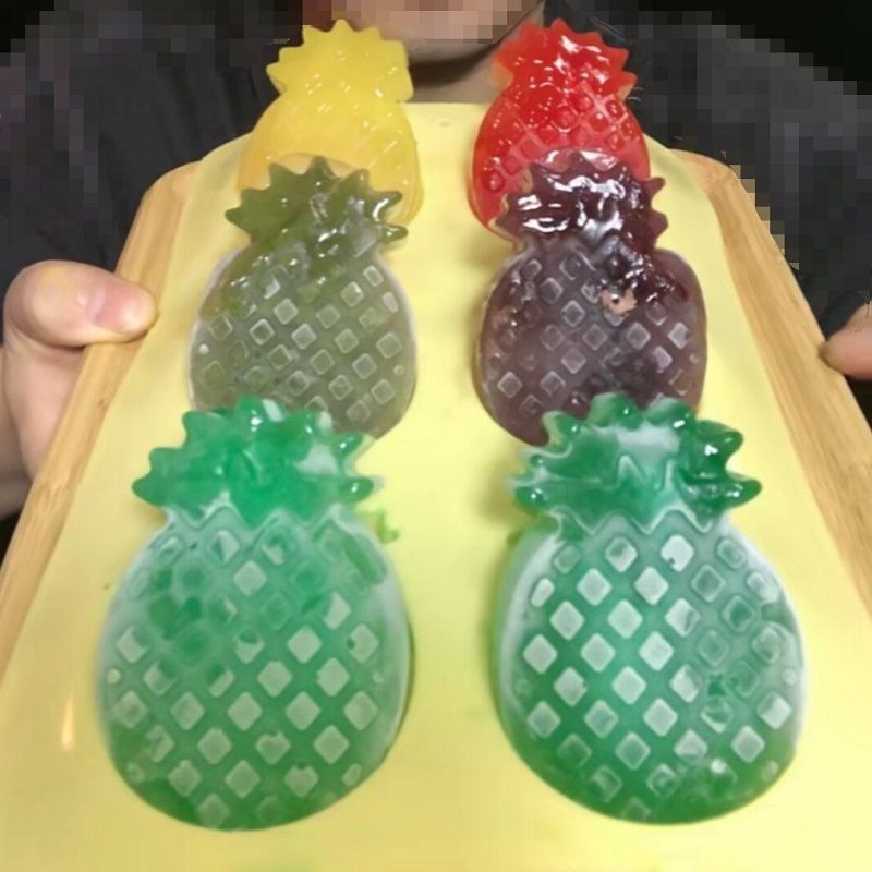 菠萝凤梨硅胶模具网红吃冰块巧克力DIY烘焙蛋糕工具制冰格肥皂模