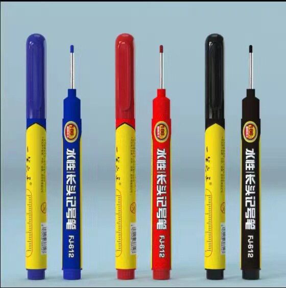 一笔之长木工笔加长划线瓷砖工地记号笔卫浴安装特殊深口标记笔图片