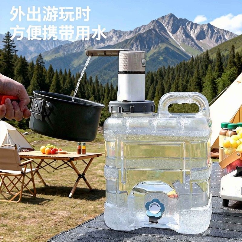 户外水桶露营带龙头纯净手提式饮用矿泉水车载水桶带盖大储水桶箱