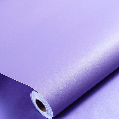 紫色自粘墙纸10米卧室宿舍大学生网红寝室背景墙贴纯色壁纸贴纸10