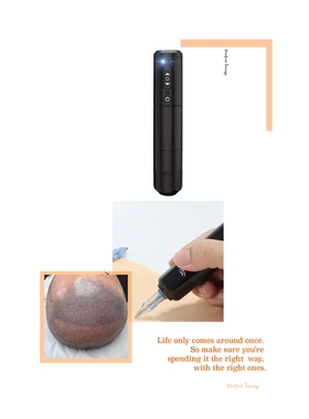 Wireless scalp micro pigment machine with pigment  tutorial