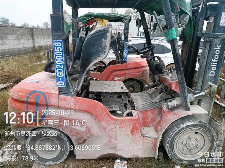 4月9日郑州226德力福CPD平衡重式叉车CPD35-308001103【GCJX】网络拍卖公告