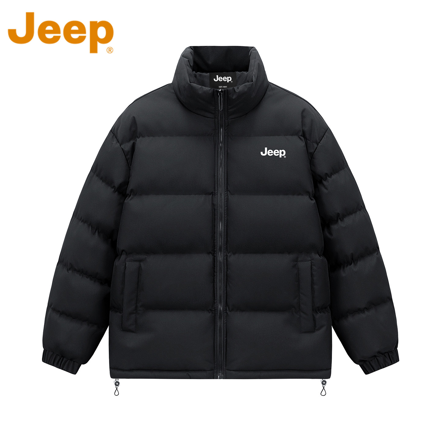 jeep吉普秋季棉服男款加厚保暖棉衣外套男士面包服棉袄子上衣男装