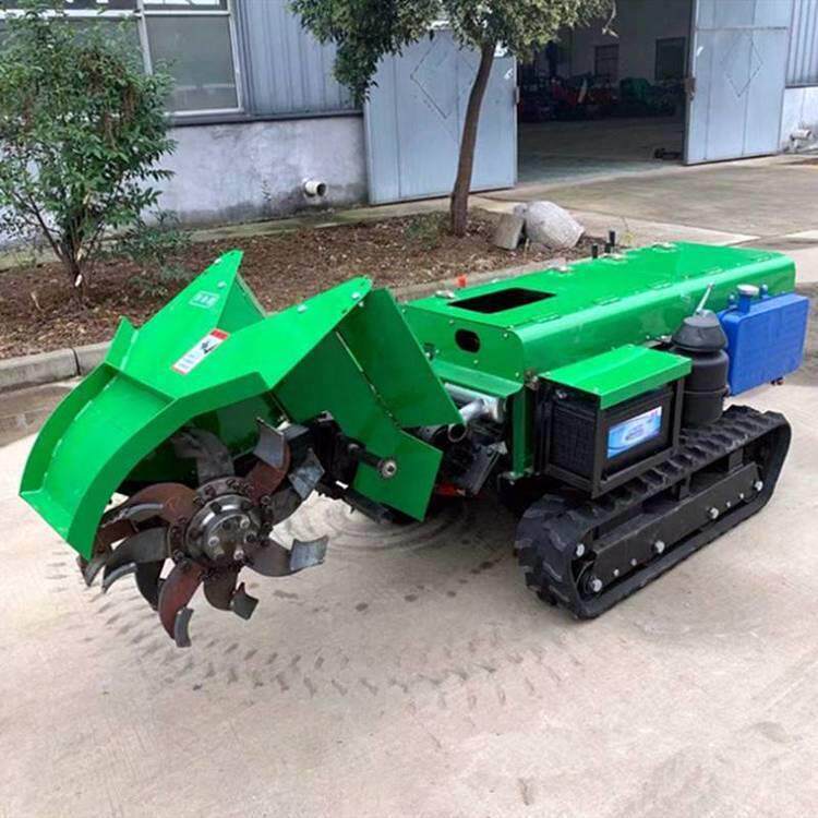 小型自走式履带开沟机自走式田园管理机设备履带式旋耕松土机