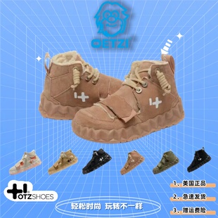 美国otz丑萌鞋女鞋高帮鞋男大头憨憨潮流ins秋冬厚底加绒保暖板鞋
