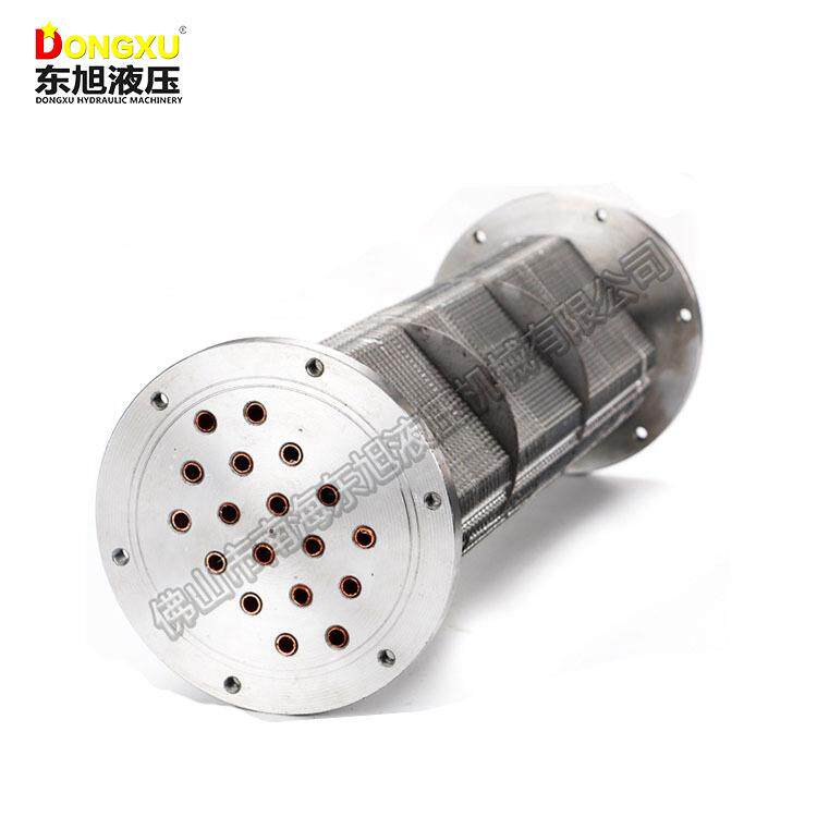 铝叠片式水冷却器HKDL水冷油水热交换器壳管铝铜叠片冷却器