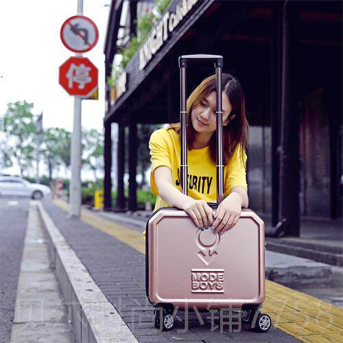新款箱万向轮轻便旅行箱女16寸小拉杆箱学生李登机箱17迷你密码箱