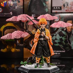 新款鬼灭之刃GK型魔方门祢子豆炭治郎灶蝴蝶忍我妻善逸手办模摆件