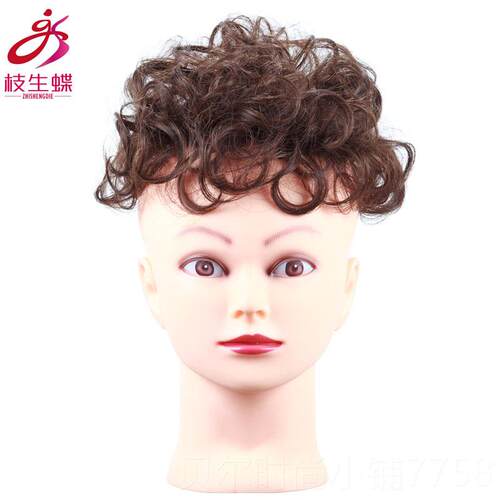 新款枝生蝶假发尼短发卷发女片顶补发片头日本卡卡伦高温丝头顶假