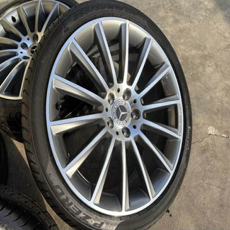 议价便宜出19寸奔驰cls350轮毂带胎一套原厂原装进口正品