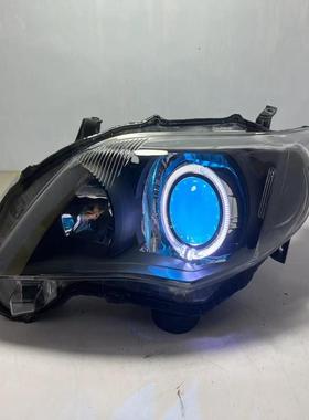 议价卡罗拉大灯升级LED双光透镜+高亮宝马天使眼冰蓝色恶魔眼