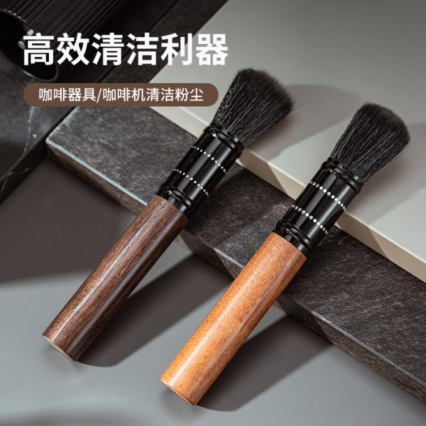 磨豆机清洁毛刷实木咖啡清洁刷c40磨豆机木柄咖啡冲煮头清洁毛刷