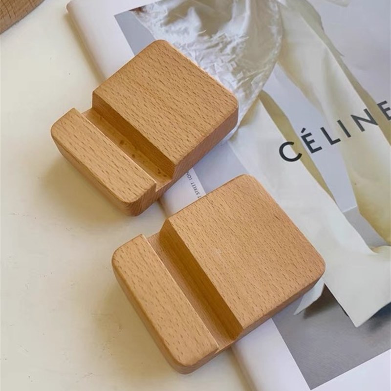 橡木/黑胡t桃色板实木手机座