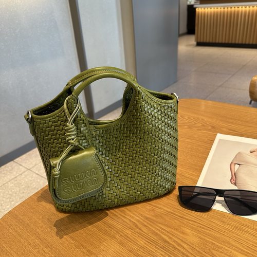 手工编织菜篮子包包纯色百搭手提