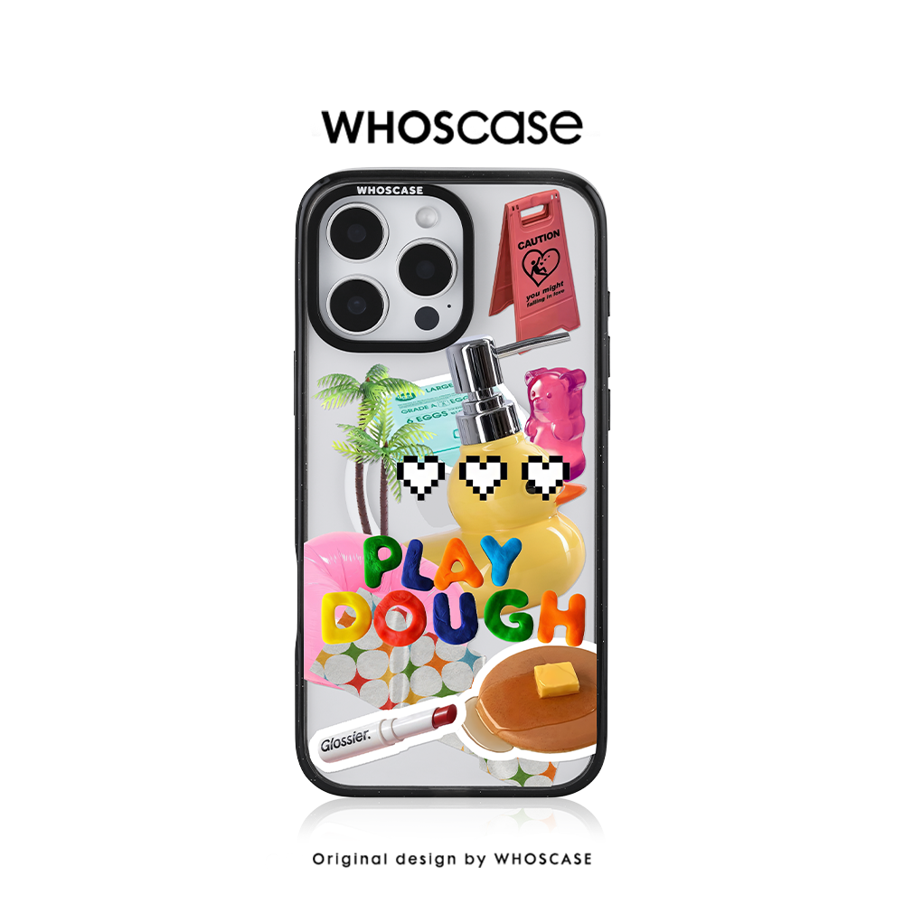 WHOSCASE原创设计贴纸狂热系列二防摔外壳手机壳磁吸轻薄手感iphone14/15/16pro/max简约设计小众高级感轻奢