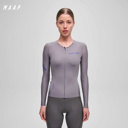 MAAP 女士 Pro Emerge LS Jersey 长袖骑行服 炭灰色