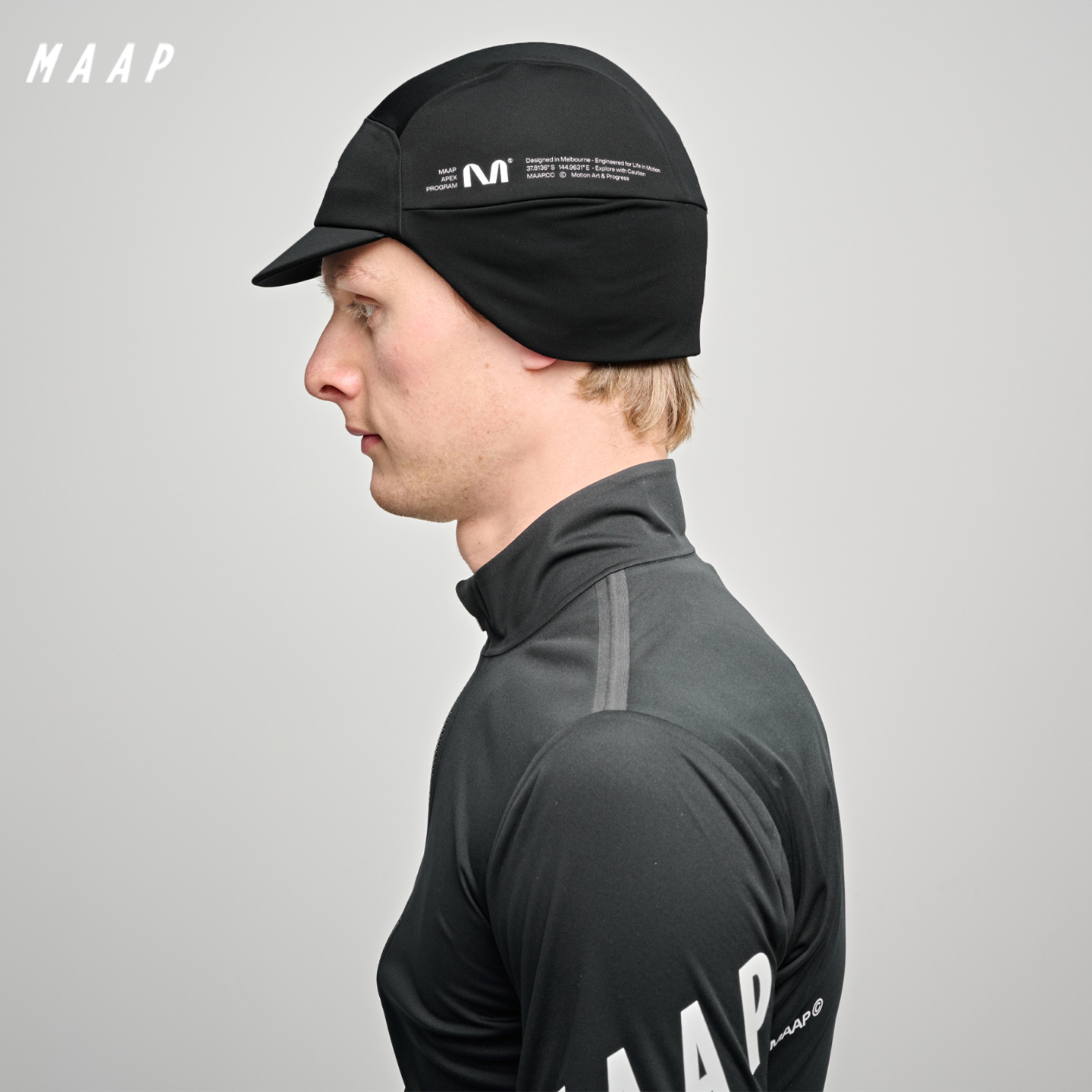 【新品】MAAP Apex Deep Winter系列 黑色骑行小帽
