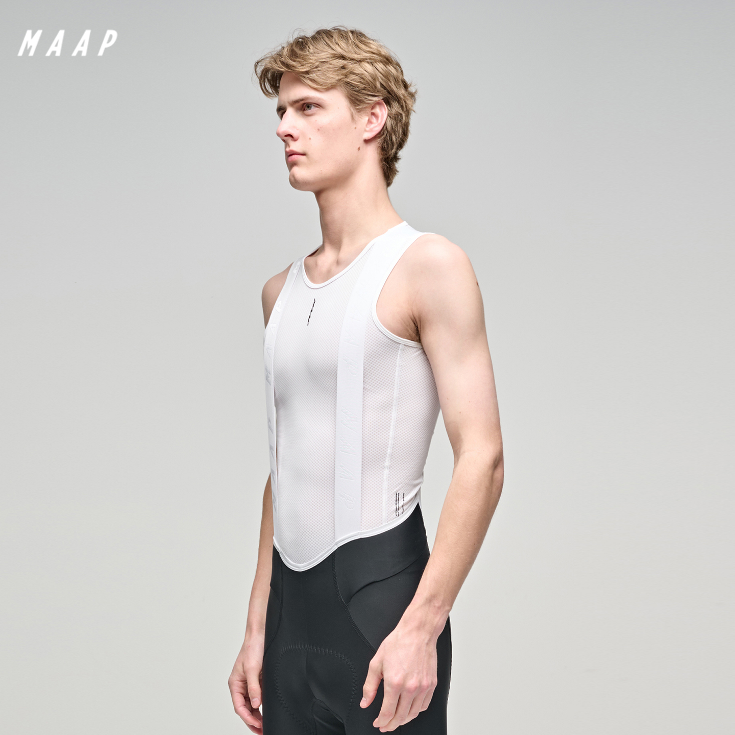 【新品】MAAP 男士 Team Mesh Base Layer 白色 骑行打底衫